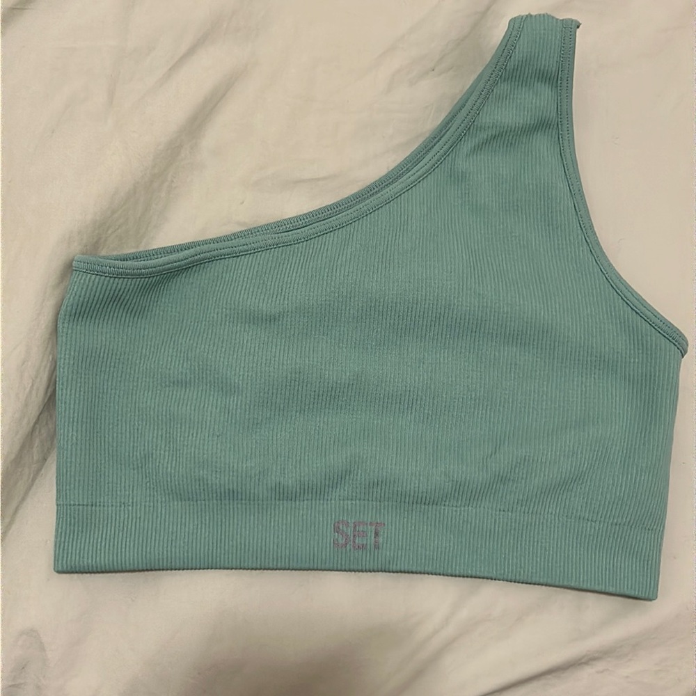 SET ACTIVE SCULPTFLEX® RIBBED ONE‎ SHOULDER BRA Size small